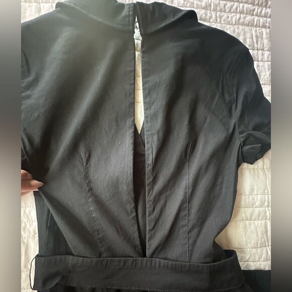 Anthropologie Maeve Collette Jumpsuit in Black Size 2 - Picture 9 of 11